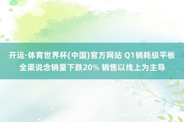 开运·体育世界杯(中国)官方网站 Q1销耗级平板全渠说念销量下跌20% 销售以线上为主导